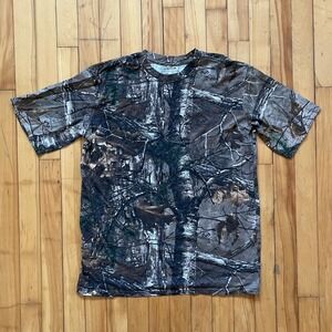 Magellan Outdoors Camouflage T Shirt Realtree Style Long Sleeve Men's Size L